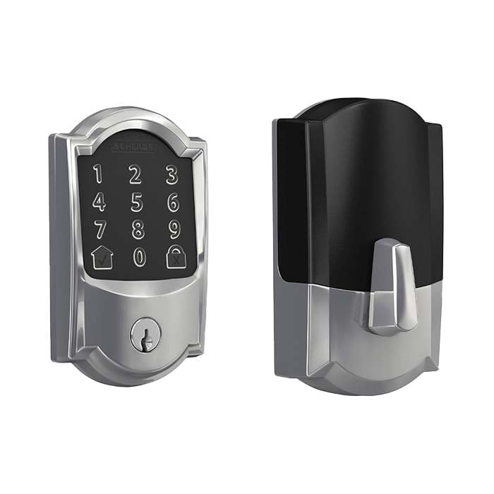 Schlage Encode BE489WB CAM Smart WiFi Deadbolt with Camelot Trim ...