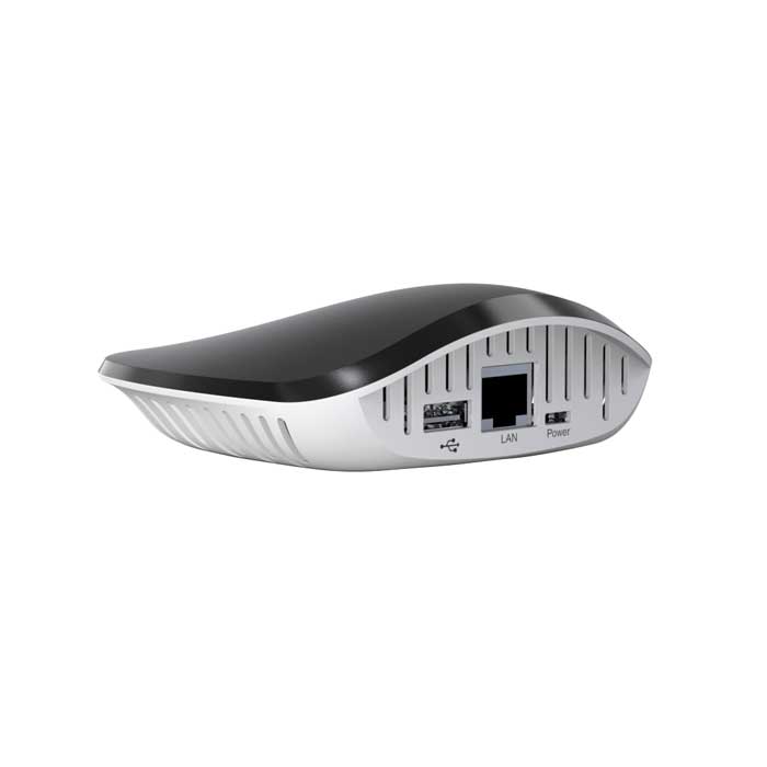 EzloPlus Back View - USB 2.0 and Ethernet ports