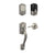 Schlage Encode FE489 Camelot Trim with Handleset in Satin Nickel
