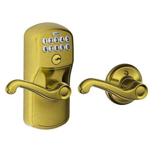 Schlage FE575 PLY Antique Brass