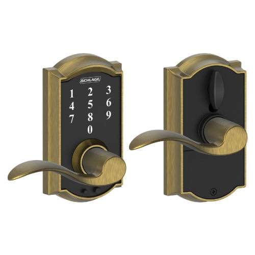 Schlage Touch FE695 CAM ACC Antique Brass