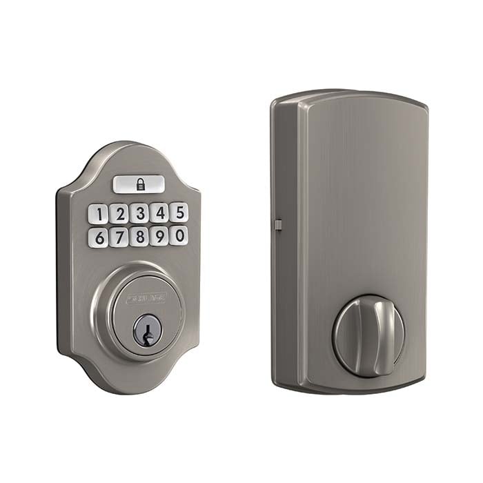 Schlage JBE105/109 Billows Trim in Satin Nickel