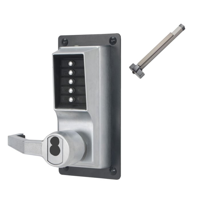 Simplex LP1020 Pushbutton Exit Panic Bar Trim (less core) | GoKeyless
