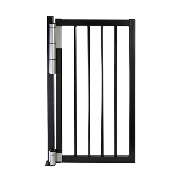 Locinox Mammoth180 on Black Gate in Silver