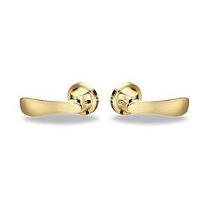 Yale Navis Privacy Paddle in Polished Brass