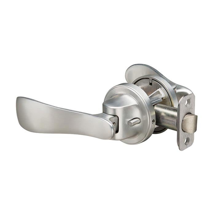 Yale Navis Privacy Paddle in Satin Nickel