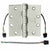 McKinney T4A3386 QC8 in Satin Chrome