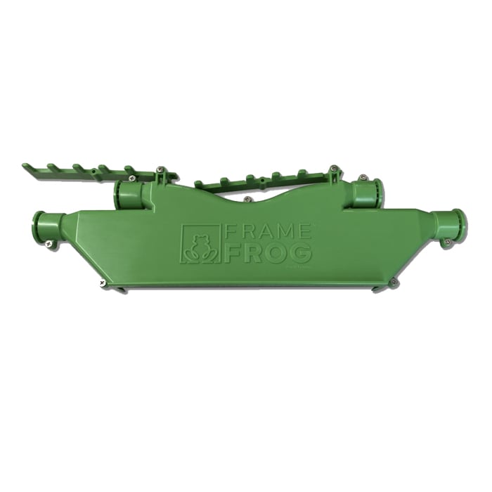 Frame frog for door frame conduits