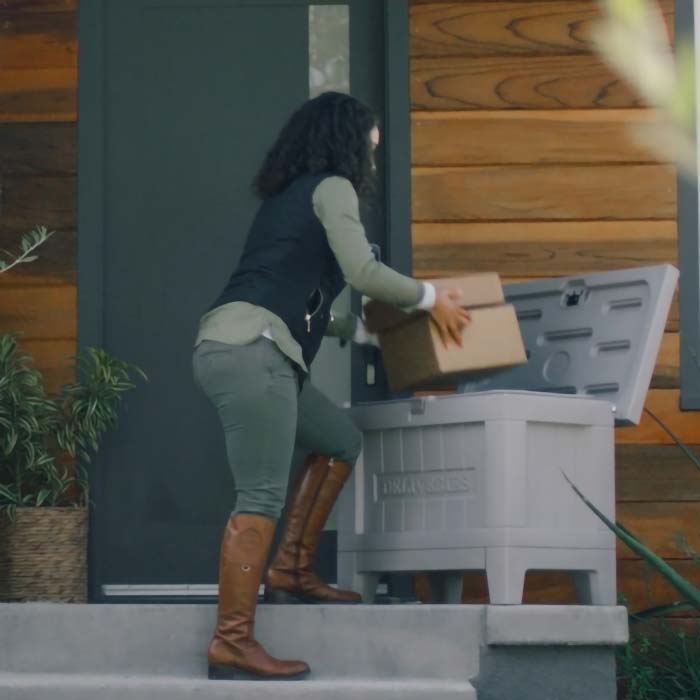 Packages are safely stored until you can retrieve them