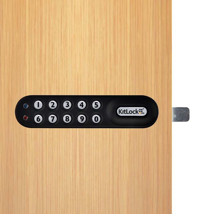 KitLock KL1000CP LH in Black on Exterior