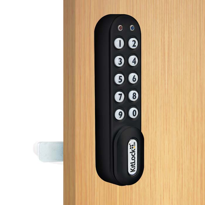 KitLock KL1000CP Vertical in Black on Exterior