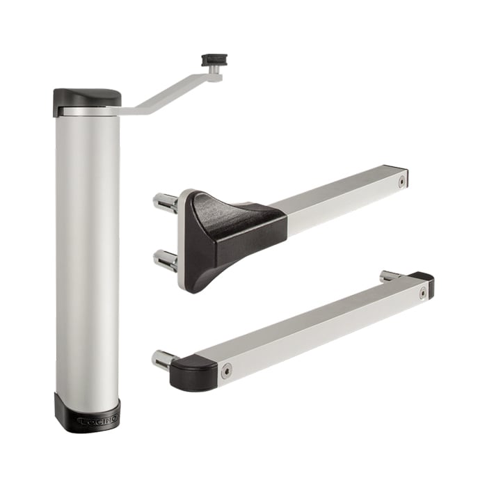 Locinox Lion Compact 90° or 180° Retrofit Gate Closer in Silver