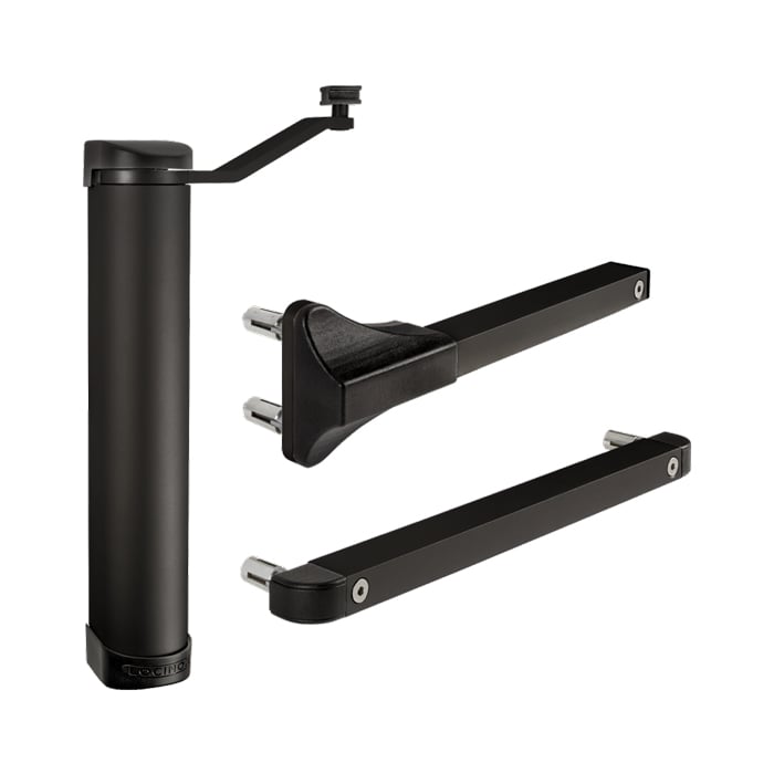 Locinox Lion Compact 90° or 180° Retrofit Gate Closer in Black