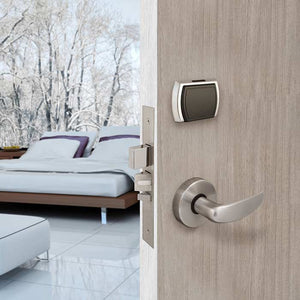 Saflok QuantumIV on exterior with Arc lever