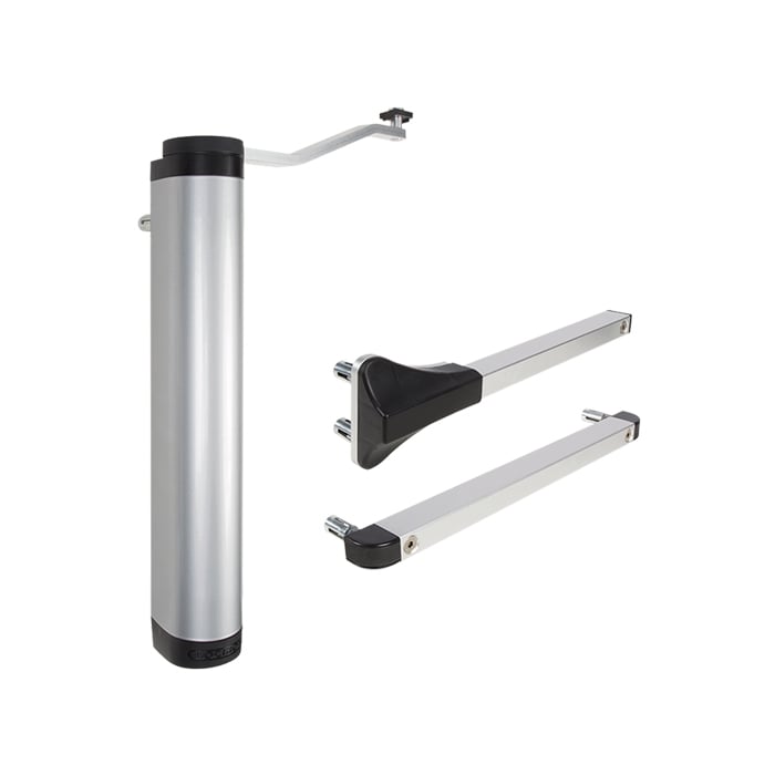 Locinox Verticlose Heavy Duty 90° or 180° Retrofit Gate Closer in Silver